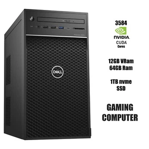 Dell 3630 Gaming Computer Core i7 64GB RAM 1TB SSD NVIDIA RTX 3060 12GB VideoRAM - Bild 1 von 6