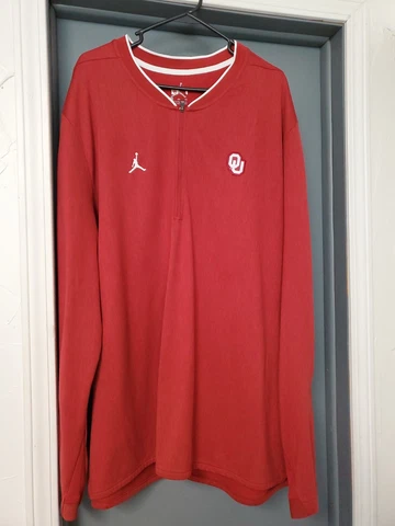 🔥 OU Oklahoma Sooners Team Issued Nike  4XL 4 XL athletic pull over Cover