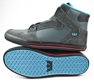 NEW SUPRA VAIDER Skate Skateboard BMX Shoes Mens US 11.5 Charcoal Action NOS - Picture 1 of 21