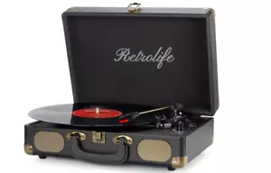 Retrolife Vintage Koffer Plattenspieler - Bild 1 von 5