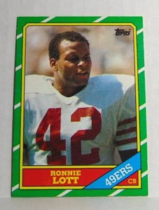 Ronnie Lott San Francisco 49ers 1986 Topps Mint--Excellent Centering - Picture 1 of 2