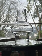 H 17.8 cm BW 7.4 cm Unussual Shape Oil Gas Lamp Glass Chimney Vintage