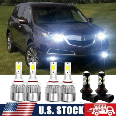 Faros LED delanteros + kit de faros antiniebla para Acura MDX 2004 2005 2006 - 6 PIEZAS Foto 1 de 4