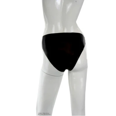 LatexDreamwear 100%  Latex Slip Latexslip Unterhose nicht chloriert in schwarz - Bild 1 von 3
