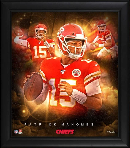 Patrick Mahomes Kansas City Chiefs Framed 15x17 Stars of the Game Collage Cover
