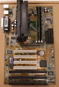 ASUS P2-99 Rev 1.12 ATX Motherboard w/ Pentium II| 450MHz SL37C Vintage *TESTED* - Picture 1 of 6