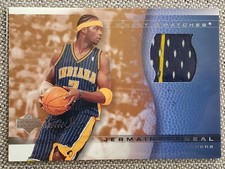 JERMAINE O'NEAL 2003-04 Upper Deck Sweet Shot Swatches GU GAME-USED JERSEY Card