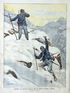 1900 SORPRESI DAI GHIACCI MONTI POSINA VICENZA - Imagen 1 de 1