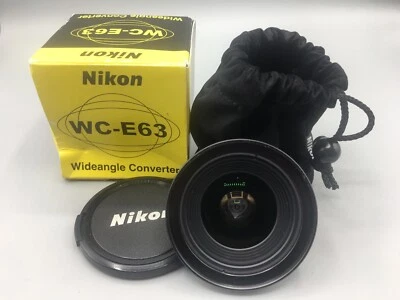 Nikon WC-E63 Wide-Angle Converter Lens for Nikon Coolpix With Carry Bag - Image 1 of 4