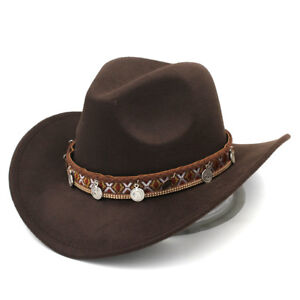 Kinder Western Cowboyhut Kinder Mädchen Jungen Cowgirl Kappe mit Punkmünzen Hutband