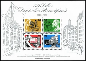 EBS Berlin 1973 - 50th Anniversary Broadcasting - Michel Block 4 MNH** - Picture 1 of 1