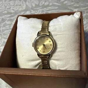 Coach Gold Tone Petite Women's Watch 14501992 NWT Needs New Battery - Picture 1 of 6