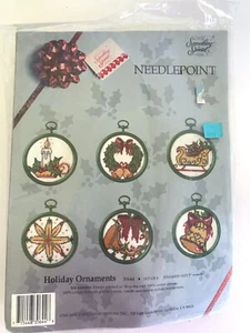 Something Special Needlepoint Kit HOLIDAY ORNAMENTS Makes 6 Wreath Bell Candle - Picture 1 of 2