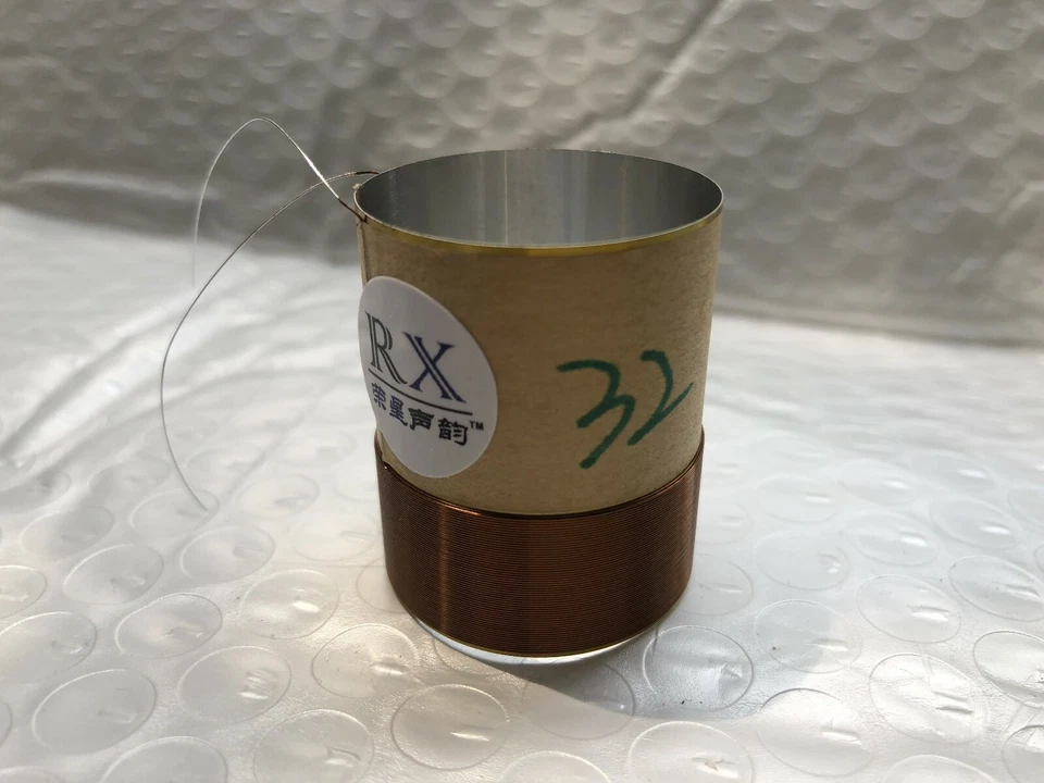 2 pcs ID: 32mm 8ohm horn voice coil White aluminous skeleton woofer bass speaker - Image 1 of 1