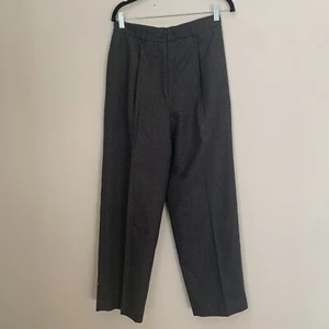 Charter Club Womens Petites Gray Wool Pleated Straight Leg Dress Pants Size 10P* - Picture 1 of 5