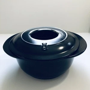 Dr. Mercola Healthy Chef 3 1/2 Qt Sauce Pot Stovetop Microwave Oven Safe Black - Picture 1 of 13