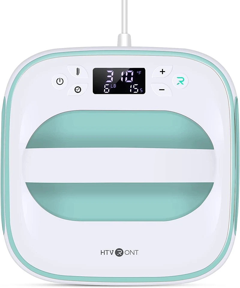 Htvront Portable Heat Sublimation Press Machine for T-Shirts 10"x10" Mint Green