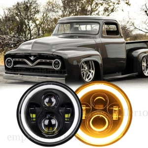 Pair 7"  Projector LED Headlights fit Ford F-100 Pickup 1953 1954 1955 1956 1957 - Bild 1 von 12