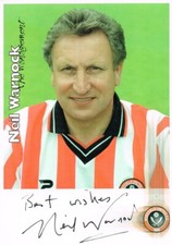 NEIL WARNOCK SHEFFIELD UNITED MANAGER SIGNED CARD 1999-2007