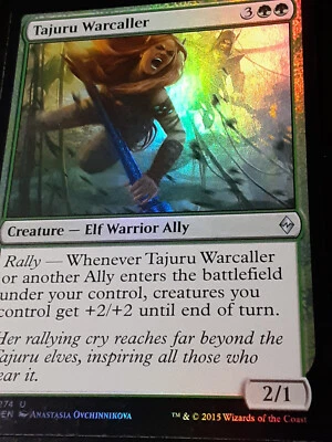 Tajuru Warcaller FOIL , Battle for Zendikar , Near Mint ,  MTG, FREE SHIPPING - Image 1 of 3