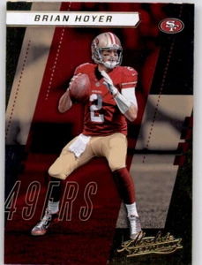 2017 Absolute Brian Hoyer NFL PWE Base Card 49ers #33 - Picture 1 of 2