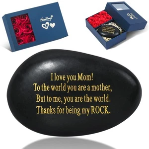 Muttertagsgeschenke für Mama, Muttertagsgeschenke von Tochter oder Sohn, gravierter Roc... - Bild 1 von 6