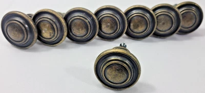 conjunto de 8 botões/puxadores de gabinete/gaveta vintage 1,25x1 - Imagem 1 de 3