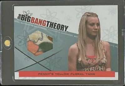 2012 Cryptozoic Big Bang Theory Penny’s Yellow Floral Authentic Wardrobe Card - Image 1 of 2