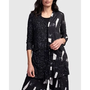 Alembika Gemini Cardigan Black Sprinkle Womens 5 (US 14-16) - Picture 1 of 13