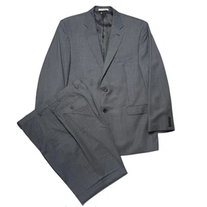 Lauren Ralph Lauren Men's Gray Pinstripe TrimFit Suit Jacket 46R & Pants 39W31L - Picture 1 of 10