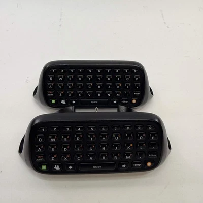 Lote de 2 Chatpad Microsoft Xbox 360 Negro X852479-001 Foto 1 de 4