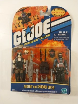 GI Joe American Hero Collection Zartan And Shadow Viper con accesorios Foto 1 de 4