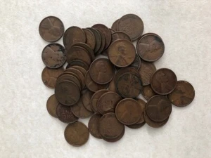 Rollo completo (50) 1927 D Estados Unidos Circ Lincoln Pennies.  Envío gratuito. - Imagen 1 de 4