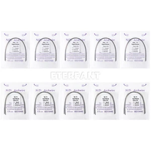 10pc/pack ETERFANT Dental Ortho Arch Wire Super Elastic NiTi Round Ovoid/Natural - Picture 1 of 28