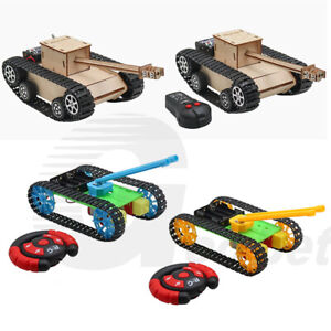 Electric RC Tank Model Toy DIY Kits Children Educational Self Assembly Project