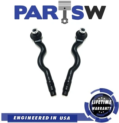 2Pc Front Outer Tie Rod End Links for BMW 323Ci 323i 325Ci 325i Z4 328Ci 328i - Image 1 of 3