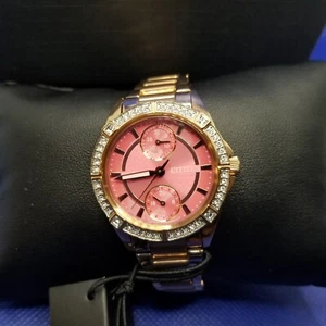 Citizen Eco-Drive Women's Watch FD3003-58X Weekender No Batteries Rose Gold/Pink - Picture 1 of 5