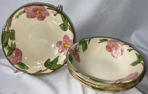 Set Of 4 Franciscan Desert Rose Johnson Bros. England Dessert Bowls Black Mark - Picture 1 of 5