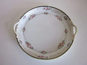 Nippon Platte mit Griffen handbemalt 7 3/4" x 7 1/4" - Bild 1 von 4