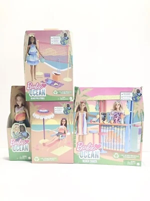 芭比爱海洋和海滩娃娃 3 件套 — 第 1/4 张图片