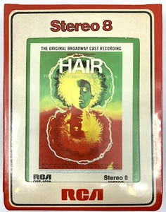 NOS HAIR ORIGINAL BROADWAY CAST RECORDING 8 Track Tape 1968 VINTAGE STILL SEALED - Picture 1 of 7