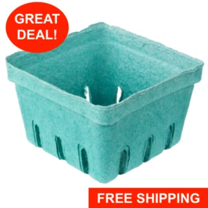 1 Pint 500 Berry Basket Pulp Fruit Vegetable Garden Market Produce Container NEW - Picture 1 of 12