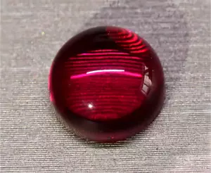 Top quality Round Cabochon Red Color Ruby Lab Created AAAA+ Loose Gemstone - Picture 1 of 4
