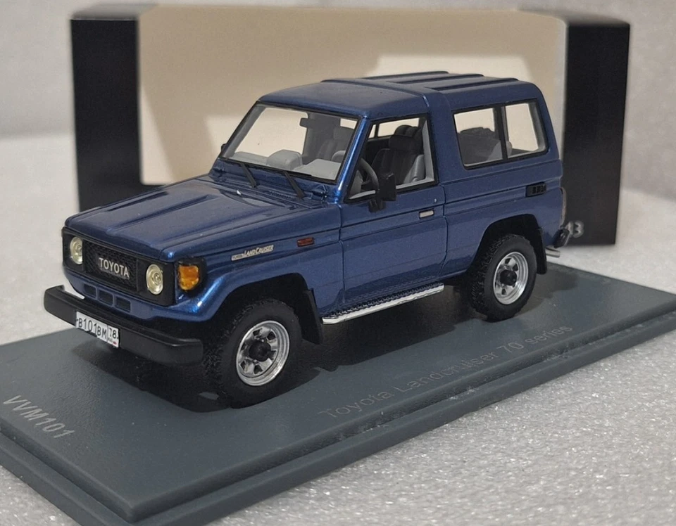 Toyota Land Cruiser 70 Series 1986 Blue 1:43 Neo 43999 VVM 101 (1 of 300 PCS) - Image 1 of 4