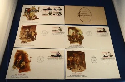FLEETWOOD 5 Cover CACHET FDC SET: Scott# 1717/1720 Craftsmen of America Set 1977 - Image 1 of 4