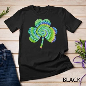 Camiseta unisex trébol tie dye día de San Patricio - Imagen 1 de 15