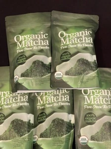 5 Organic Matcha Green Tea Powder 100% Pure Macha Ceremonial 100g Detox, Healthy - Picture 1 of 8