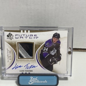2007-08 SP Authentic Lauri Tukonen Future Watch Auto Patch Rookie 39/100