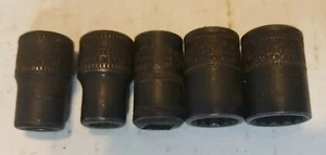Walden Massachusett 5pc. Partial Socket Set 1/4" Drive 3108 3109 3110 3112 3114 - Picture 1 of 11