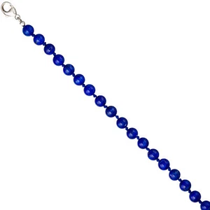 JOBO Halskette Edelsteinkette Lapislazuli blau 45 cm Kette Verschluss 925 Silber - Bild 1 von 1